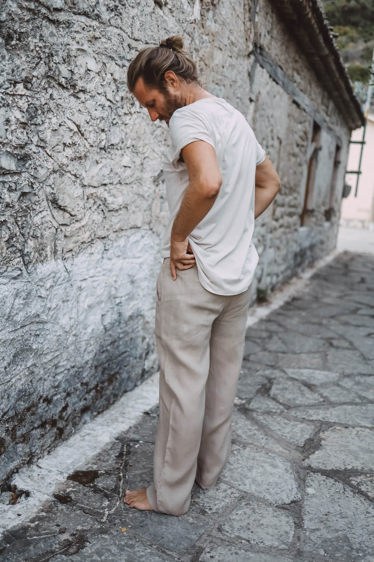 Leinenhose FINDUS (unisex) - Sand
