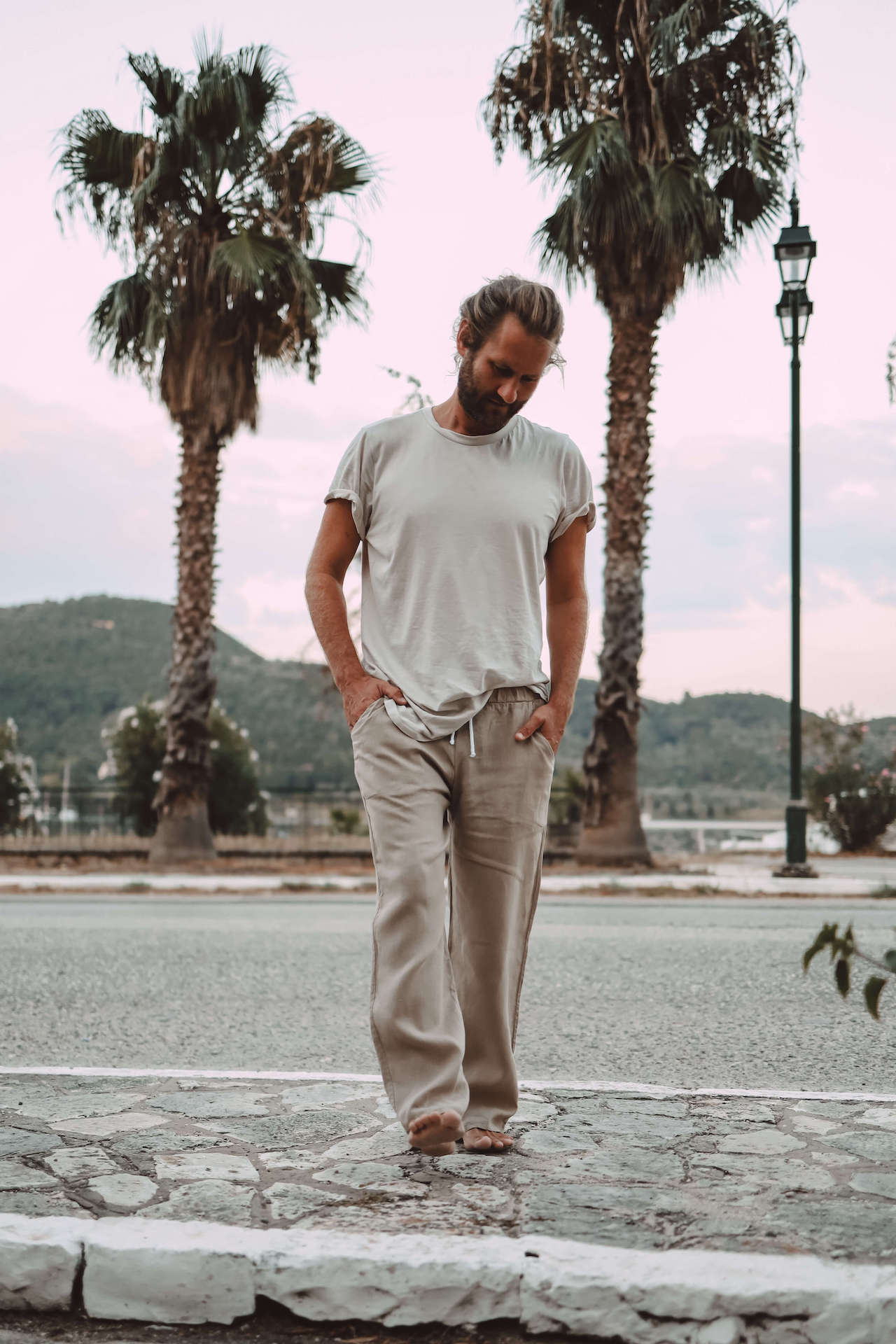 Leinenhose FINDUS (unisex) - Sand