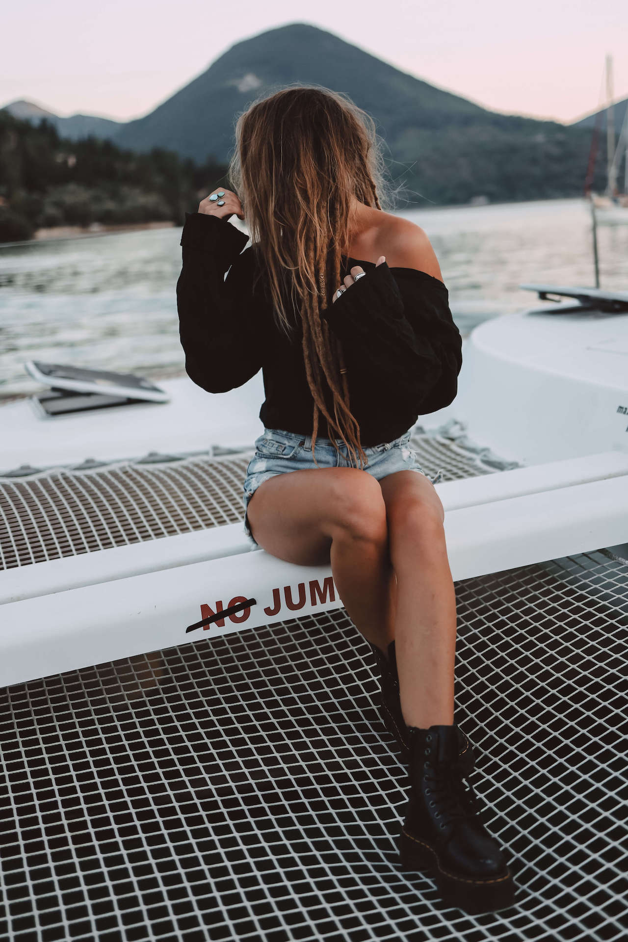 Leinenshirt MOANA - Schwarz