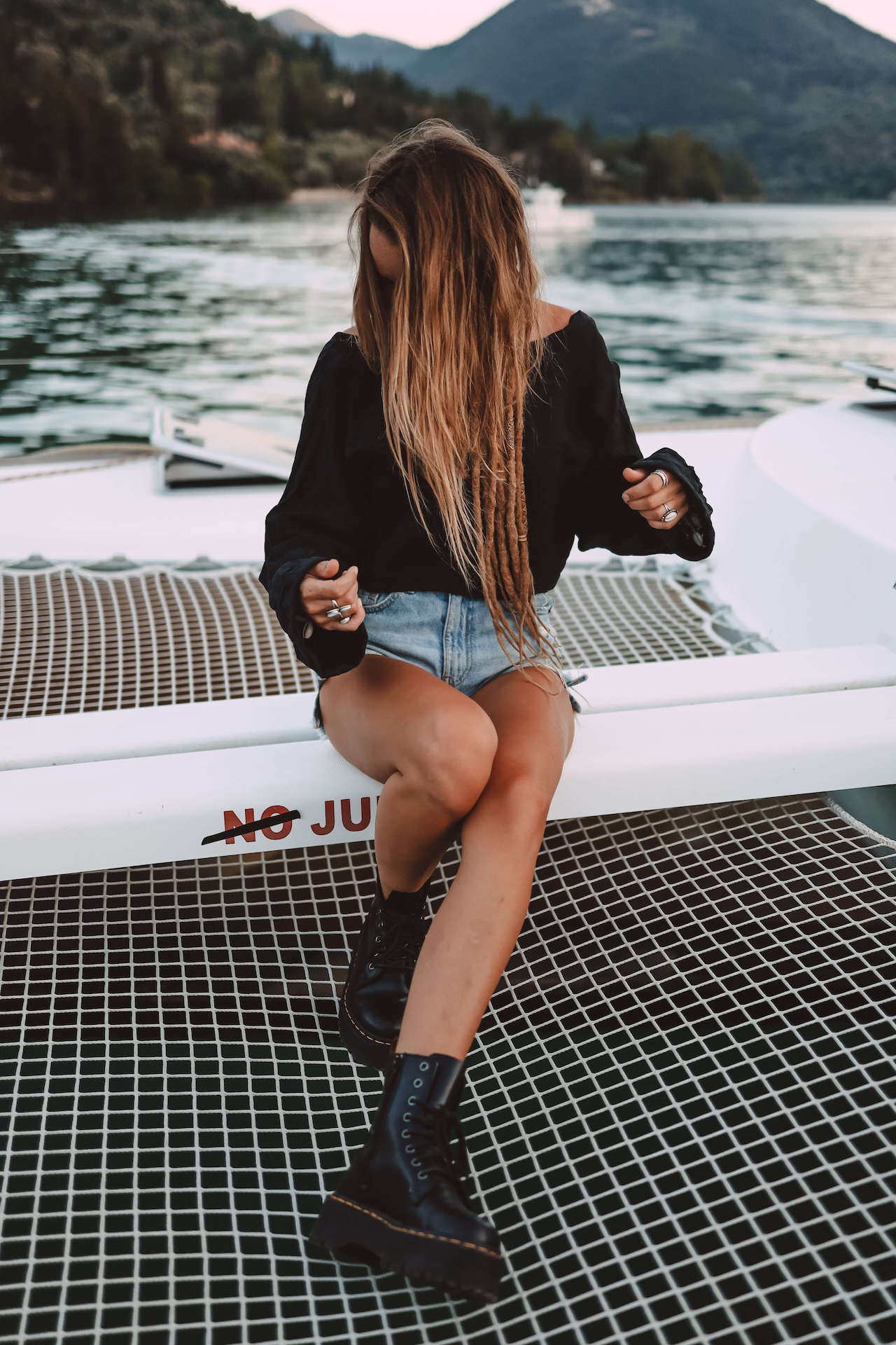 Leinenshirt MOANA - Schwarz