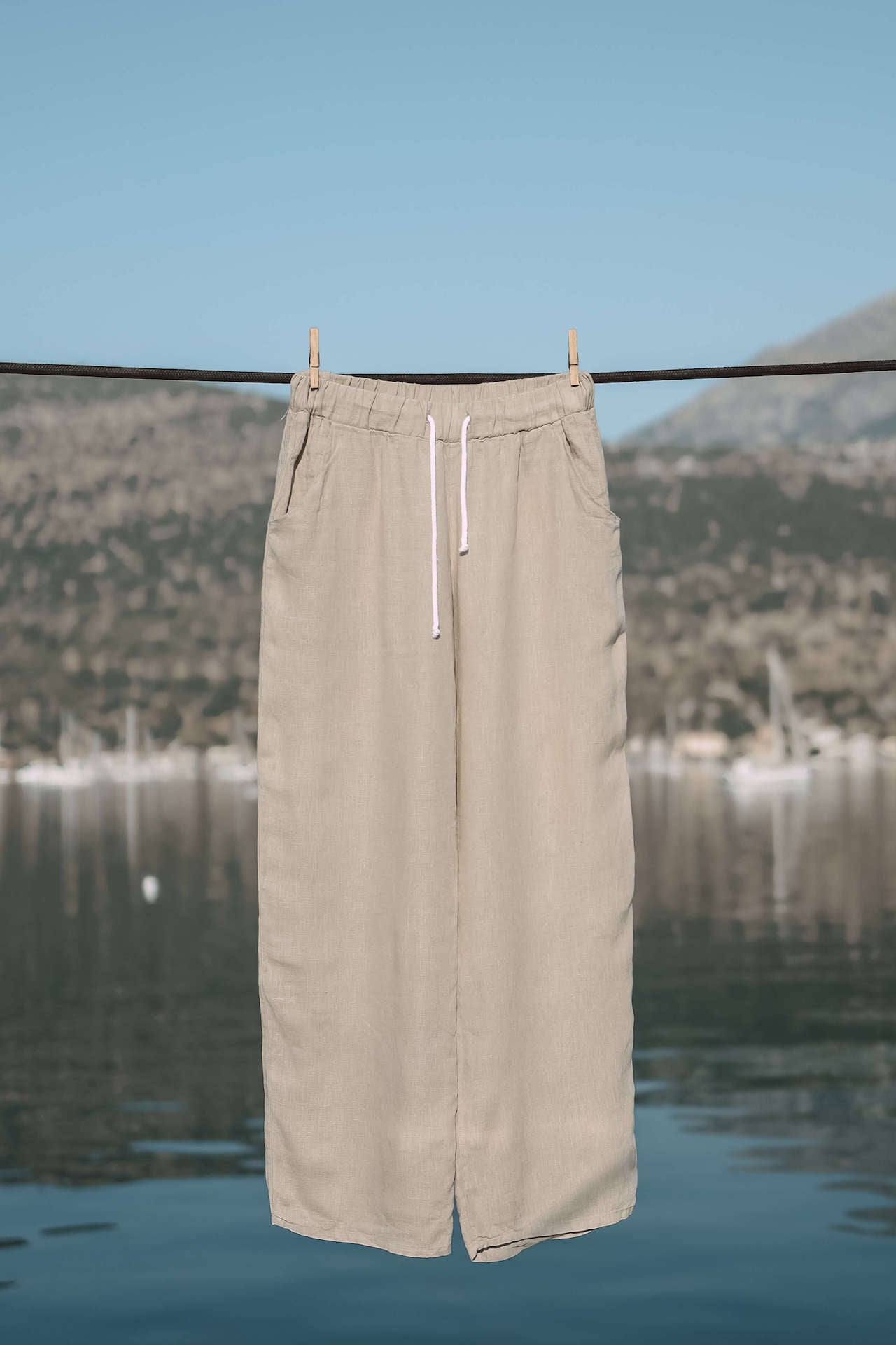 Leinenhose FINDUS (unisex) - Sand