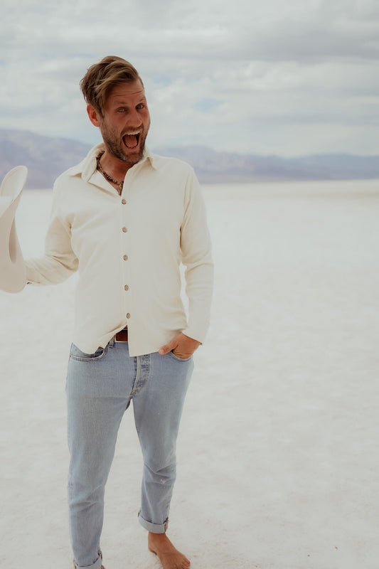 UNISEX Cord Hemd TAVIRA - Natur