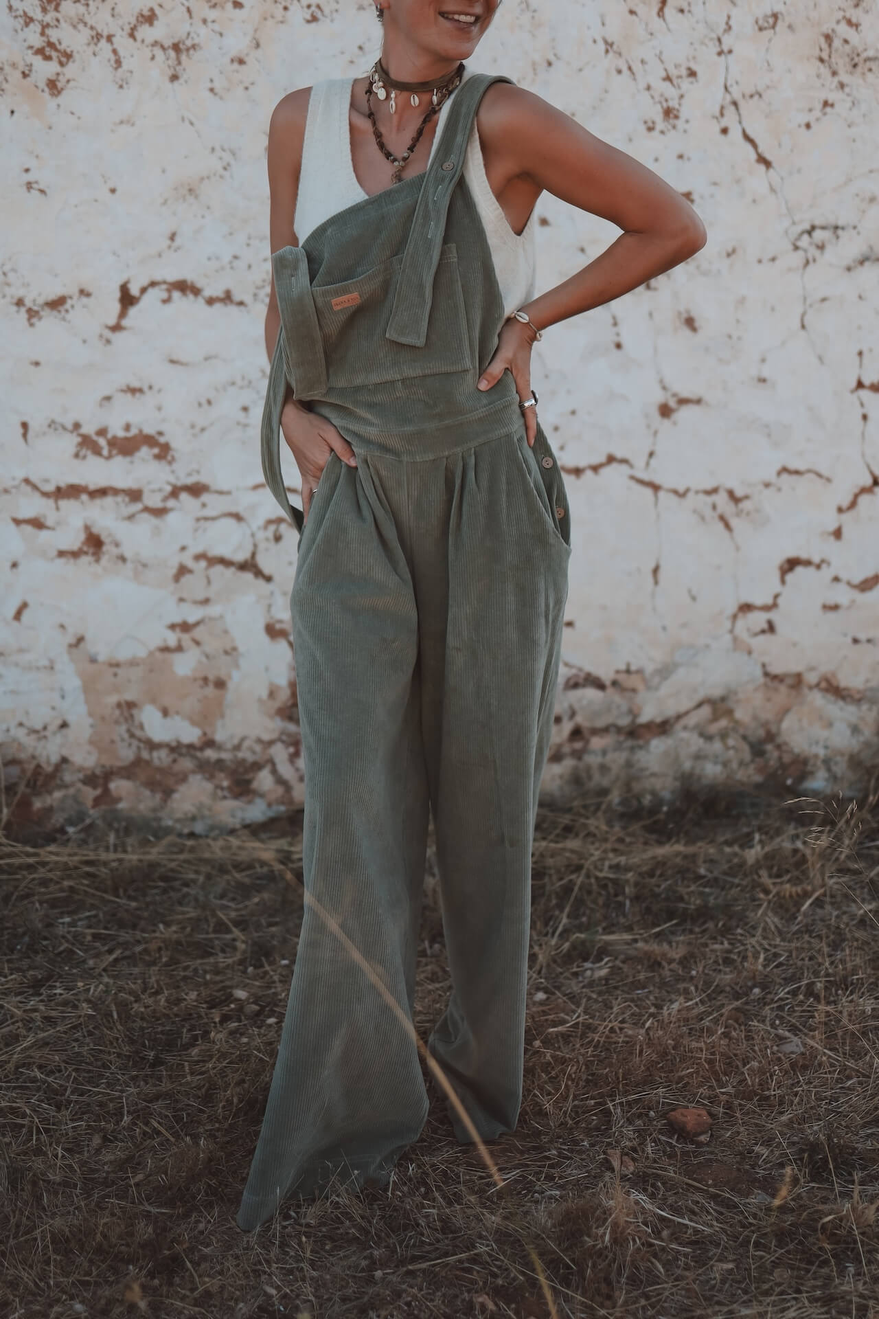 Cord Overall DESERTA - Olive
