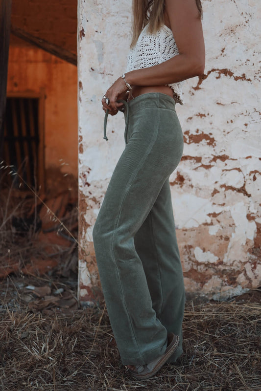 Cord Hose CULATRA - Olive