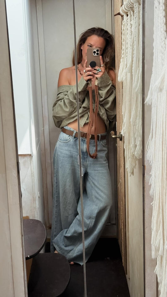 UNISEX Leinenhemd ARMONA - Olive