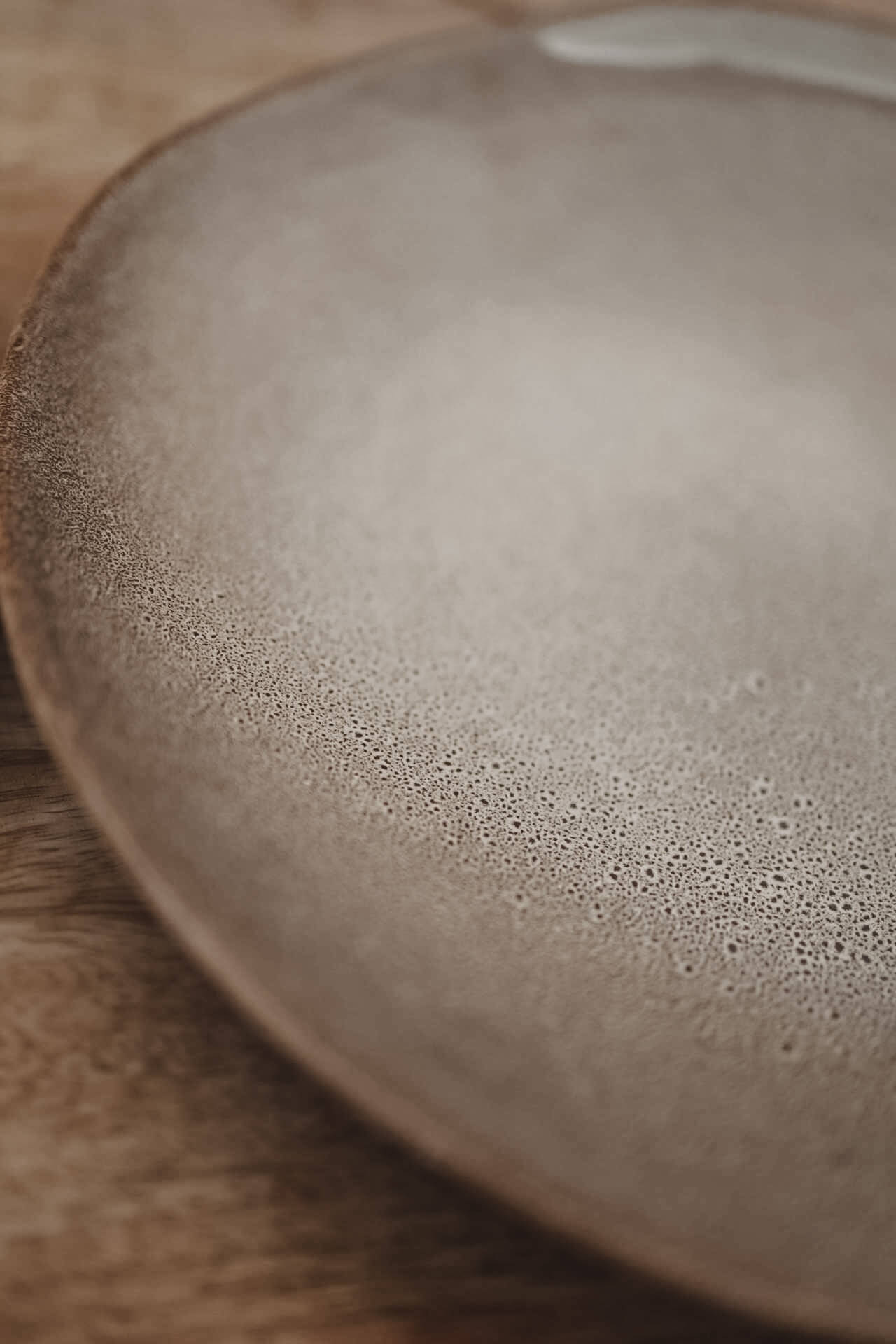 4er große Teller SET (Kaffeebraun)