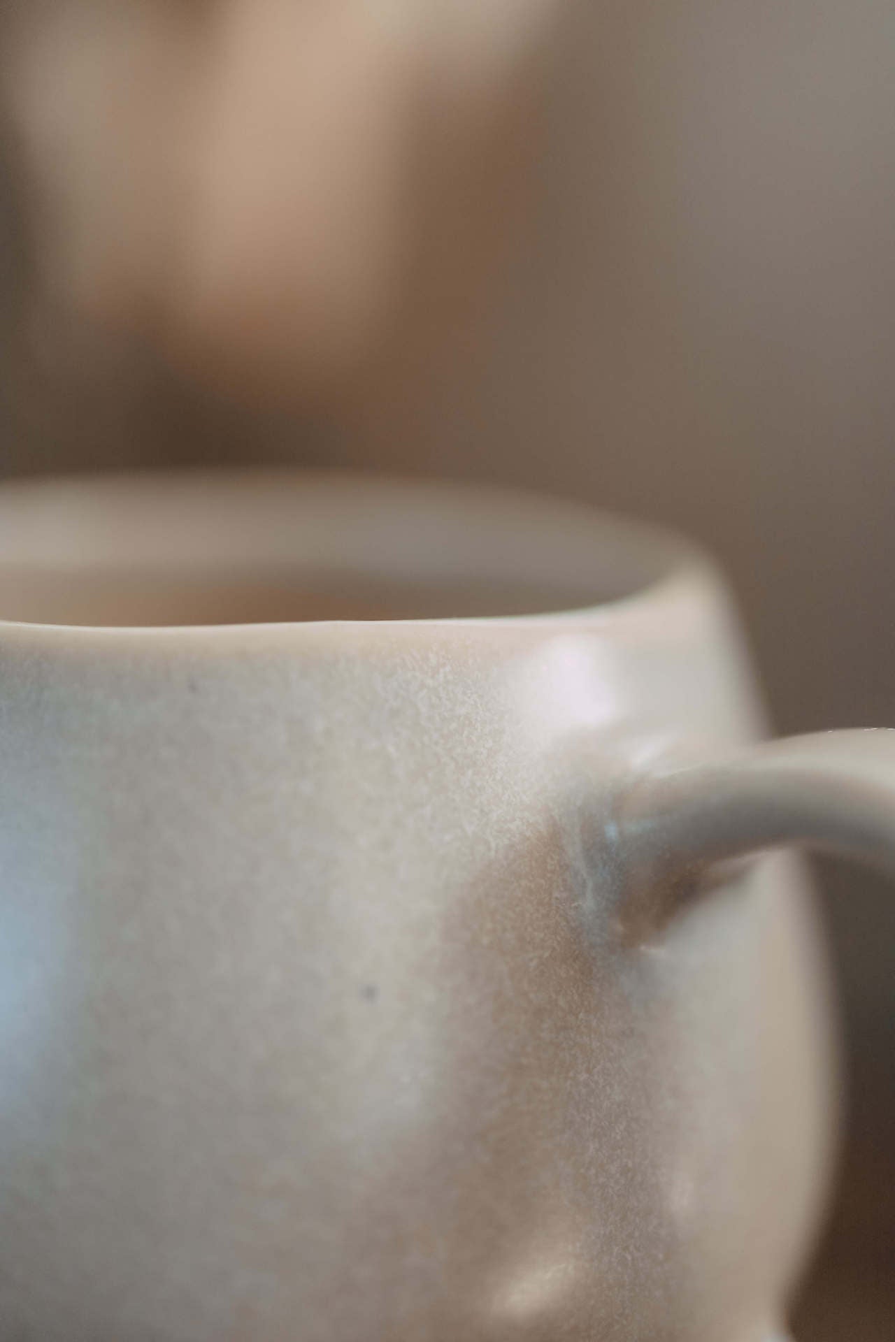 Große Ohana-Tasse 'Vintage' (Beige, matt)