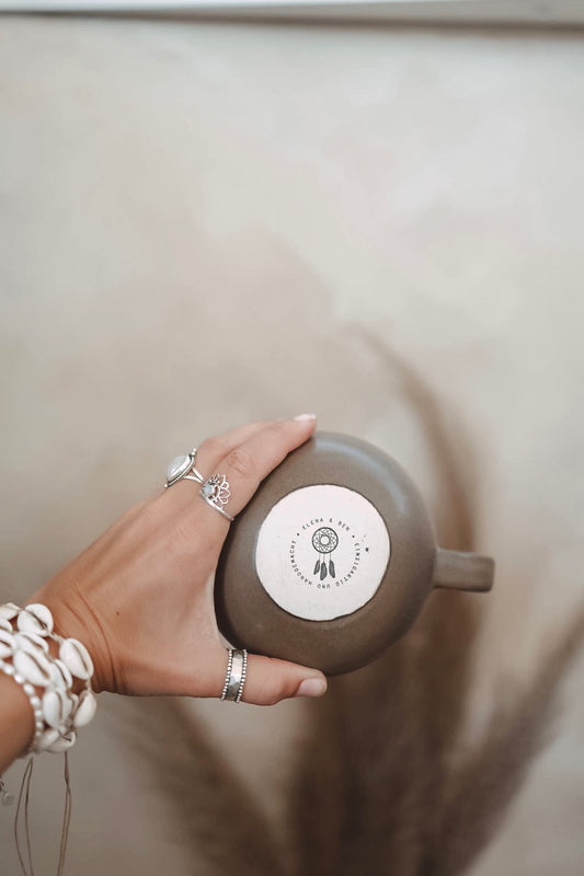 Große Ohana-Tasse SCHOKI (Dunkelbraun, matt)