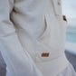 UNISEX Cord Hoodie FARO - Natur