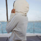 UNISEX Cord Hoodie FARO - Natur