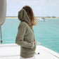 UNISEX Cord Hoodie FARO - Olive