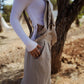 Leinen Overall FUSETA - Sand