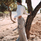 Leinen Overall FUSETA - Sand