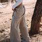 Leinen Overall FUSETA - Sand