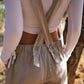 Leinen Overall FUSETA - Sand