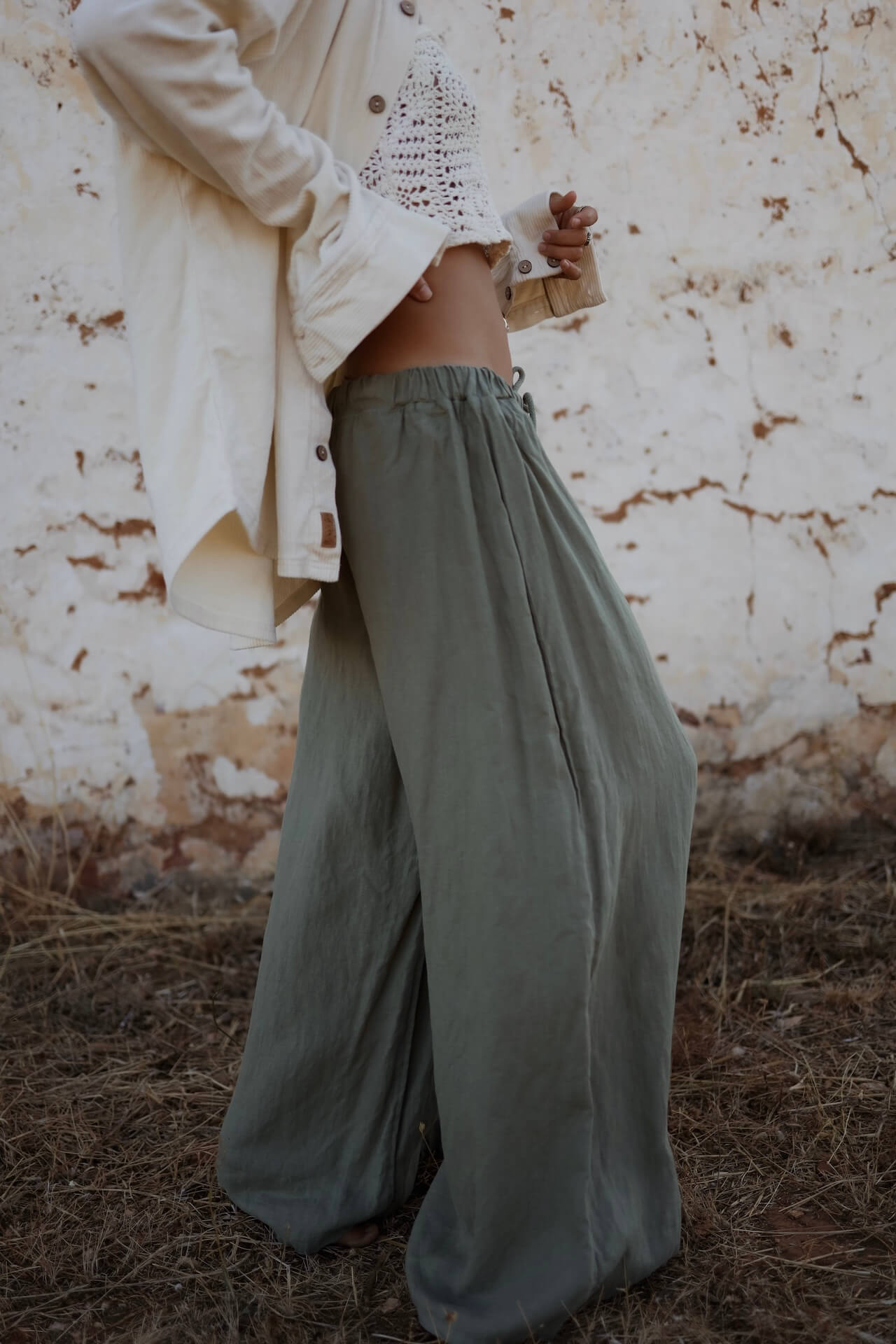Leinenhose KALEA - Olive
