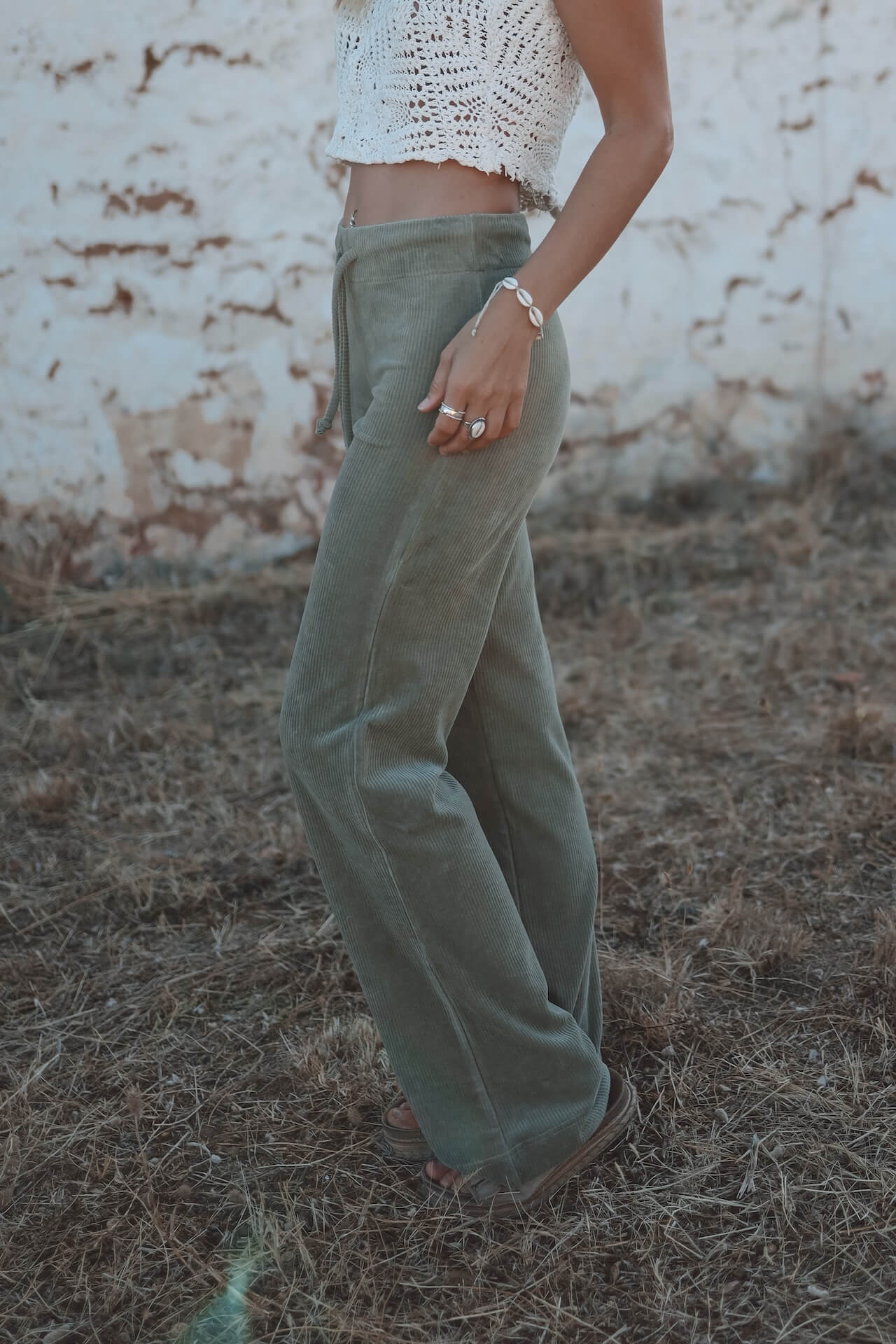 Cord Hose CULATRA - Olive