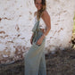 Leinen Overall FUSETA - Olive