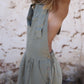 Leinen Overall FUSETA - Olive