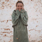 UNISEX Cord Hoodie FARO - Olive