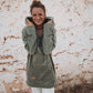 UNISEX Cord Hoodie FARO - Olive